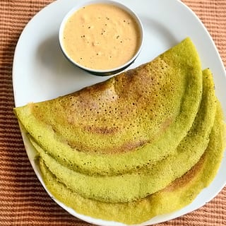 "Spinach" Dosa
