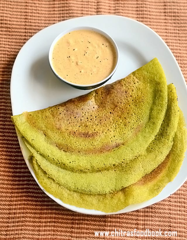 "Spinach" Dosa.