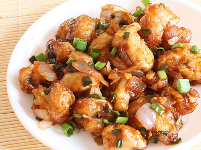 Mushroom Manchurian.